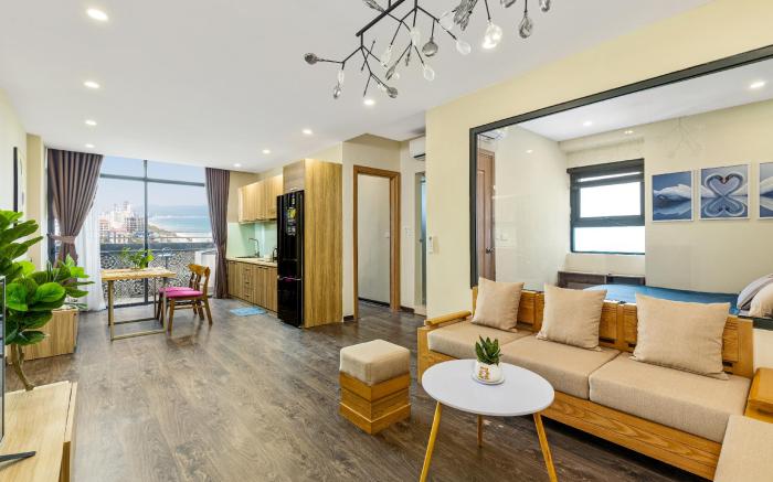 Ocean view apt next to Walking st & My An beach