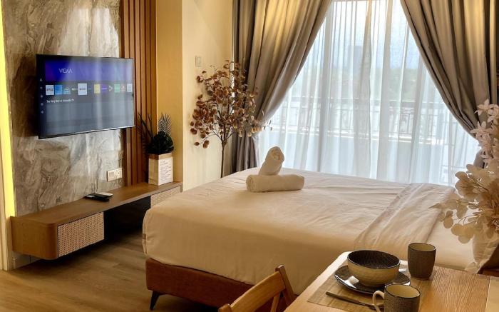 Deluxe Studio w/Balcony Infinity Pool|2paxINetflix