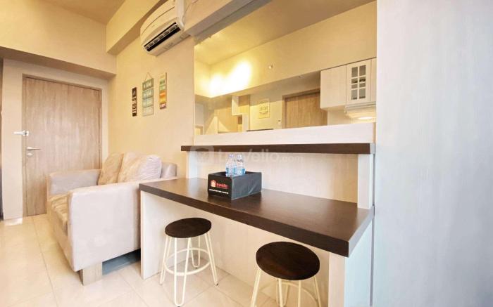 Relaxing 1BR Newton Residence Bandung By Travelio