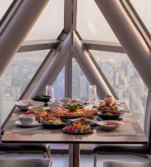 泰國-曼谷彩虹雲霄酒店餐券 Baiyoke Sky Hotel| 含景觀台門票