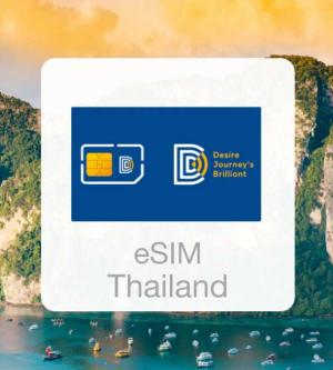 泰國-曼谷50GB/10日上網卡(含泰國30分鐘通話) eSIM